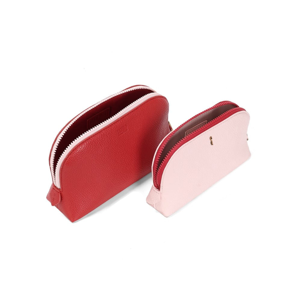 Kit Necessaire Santa Lolla Vermelha E Rosa