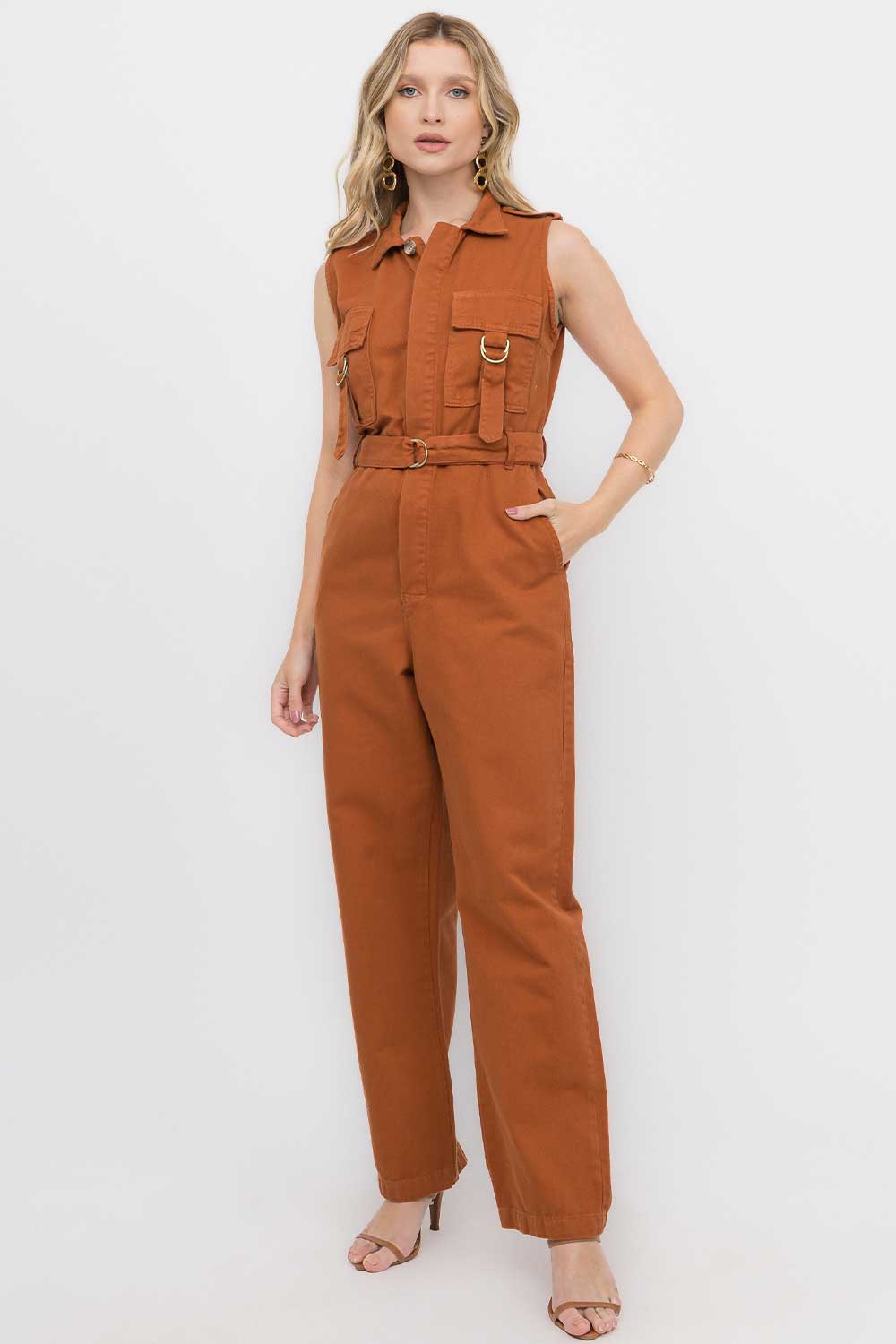 Macacão Caramelo Cargo Frysaide