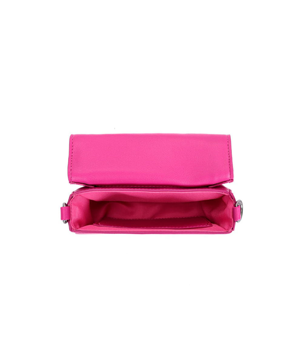 Mini Bag Santa Lolla Rosa Pink Quadrada Alça Tiracolo