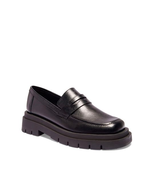 Mocassim Santa Lolla Preto Couro Tratorado