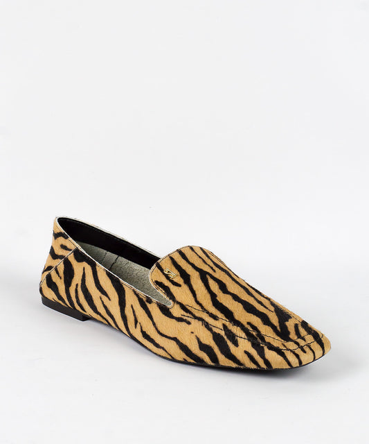 Mocassim Santa Lolla Tigre Couro Pelo Natural