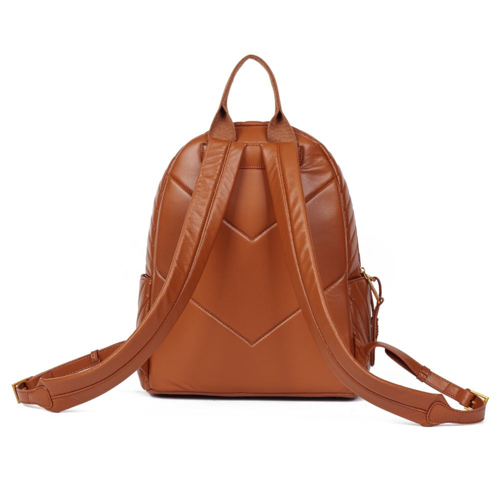 Mochila Santa Lolla Caramelo Soft Matelassê