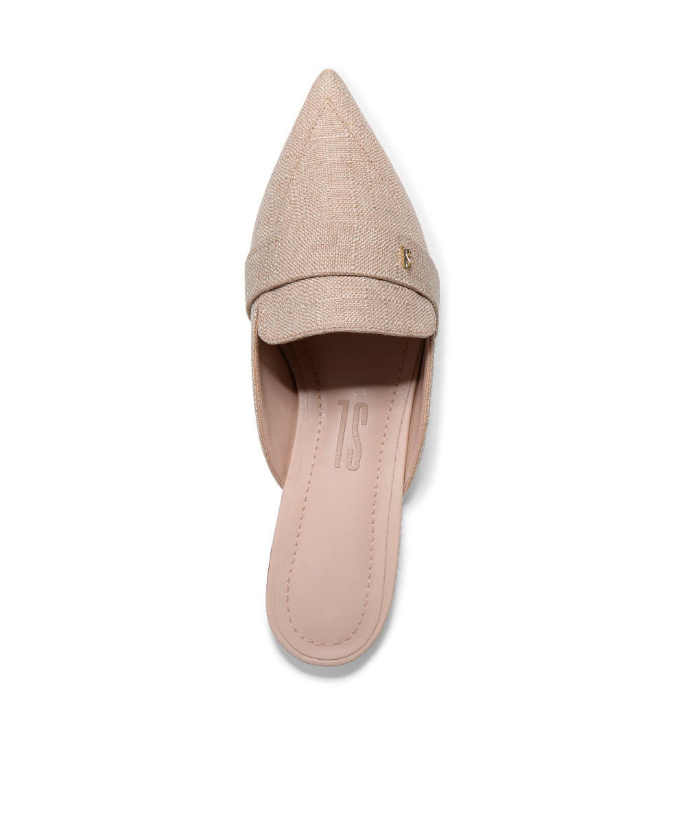 Mule Santa Lolla Nude Linho Copacabana