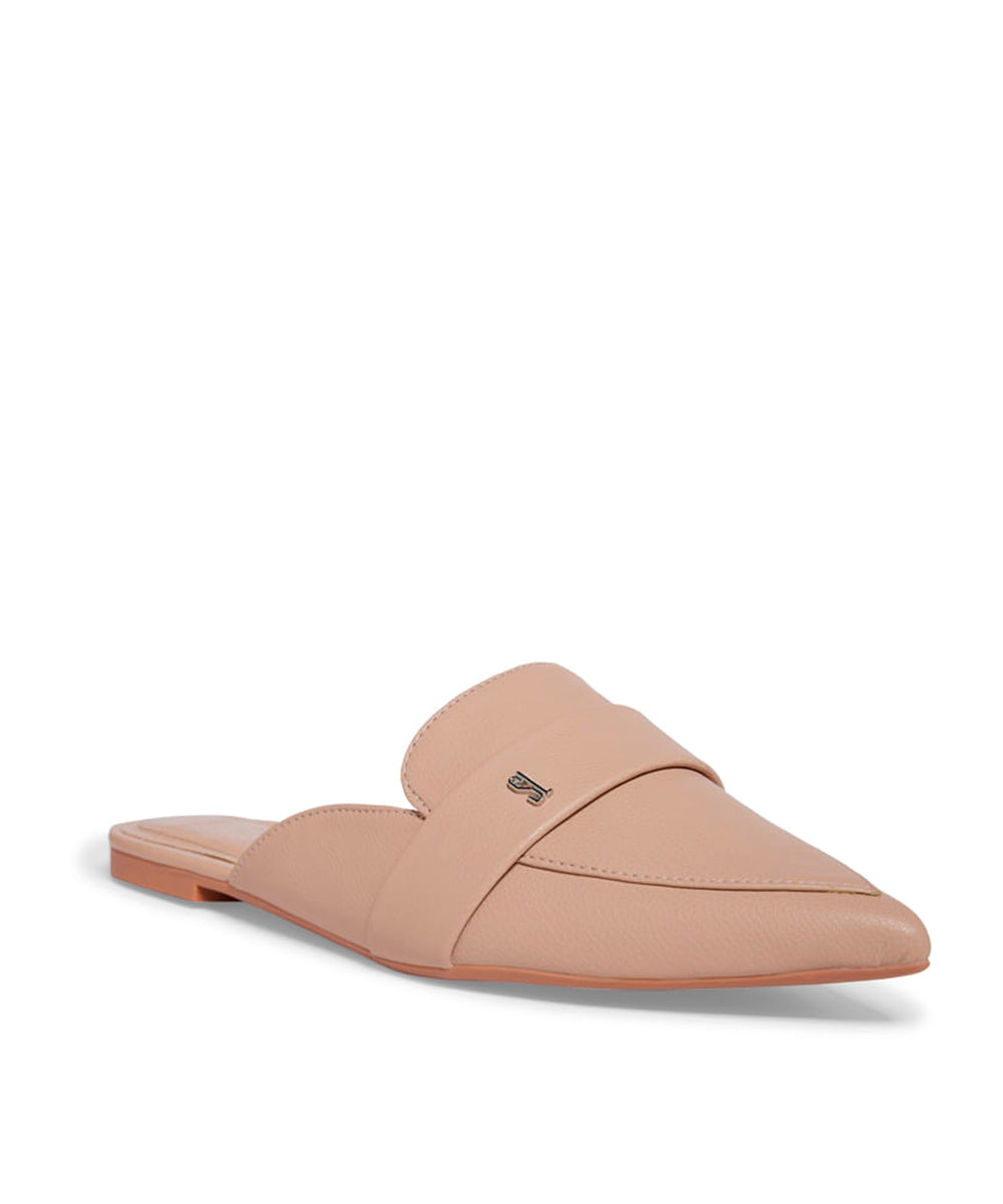 Mule Santa Lolla Nude Palha Bico Fino