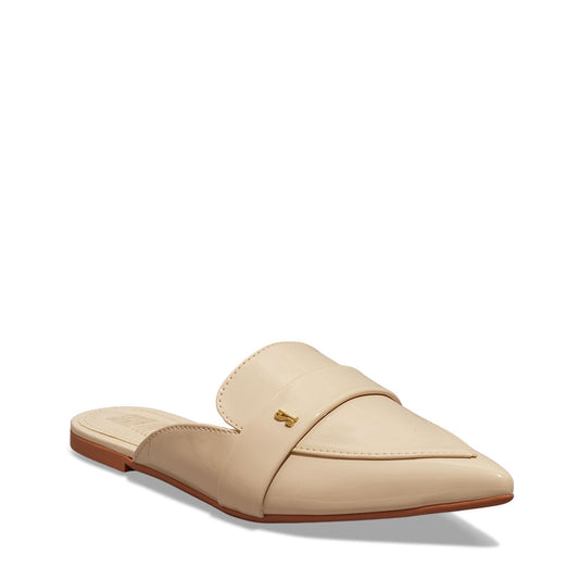 Mule Santa Lolla Off White Verniz Bico Fino