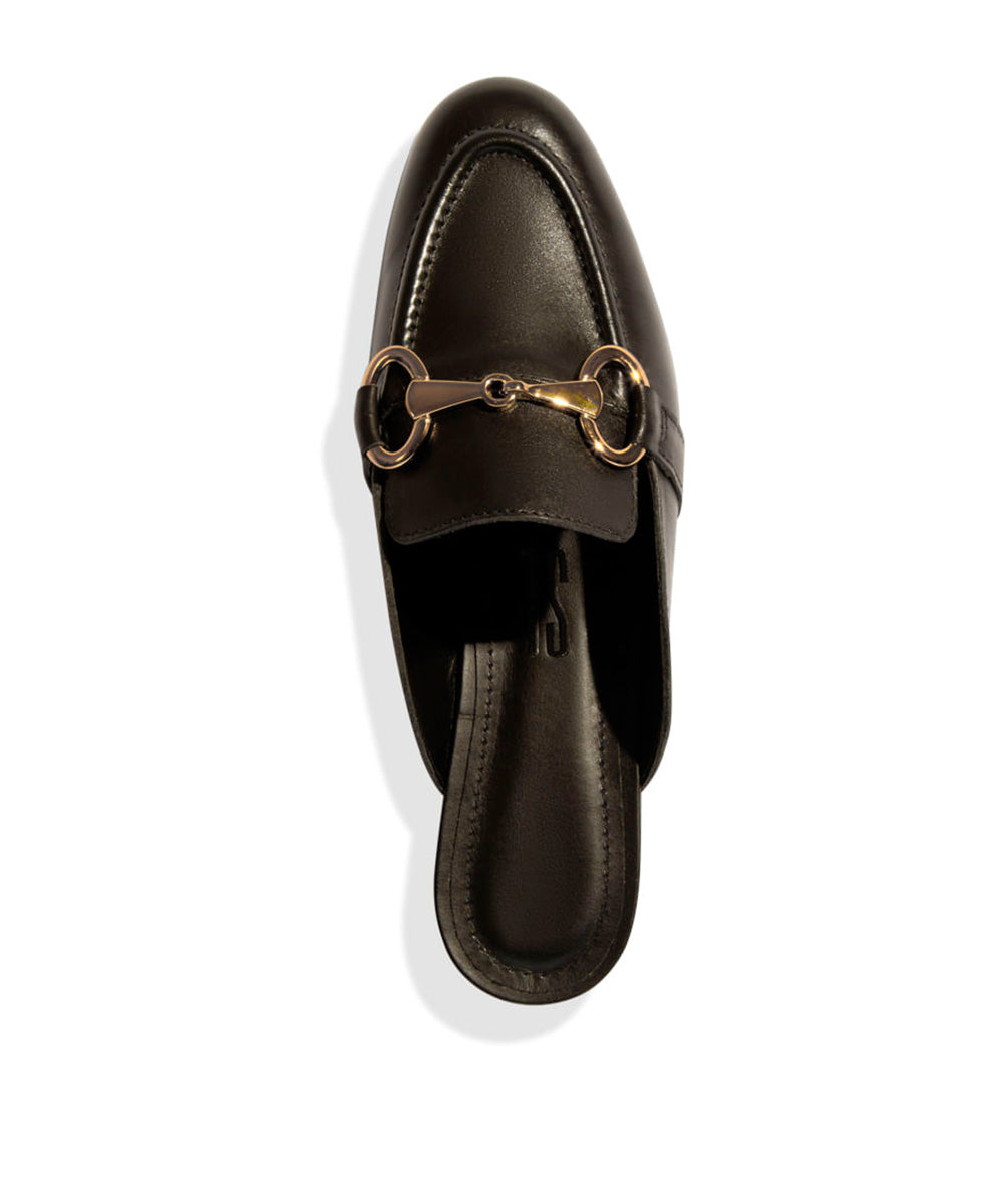 Mule Santa Lolla Preto Plaqueta