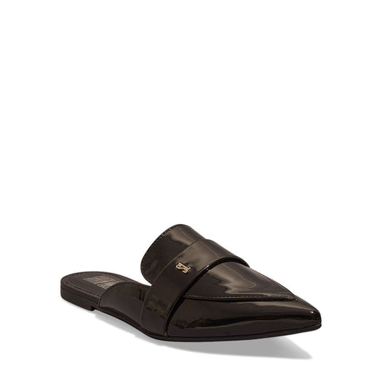 Mule Santa Lolla Preto Verniz Bico Fino