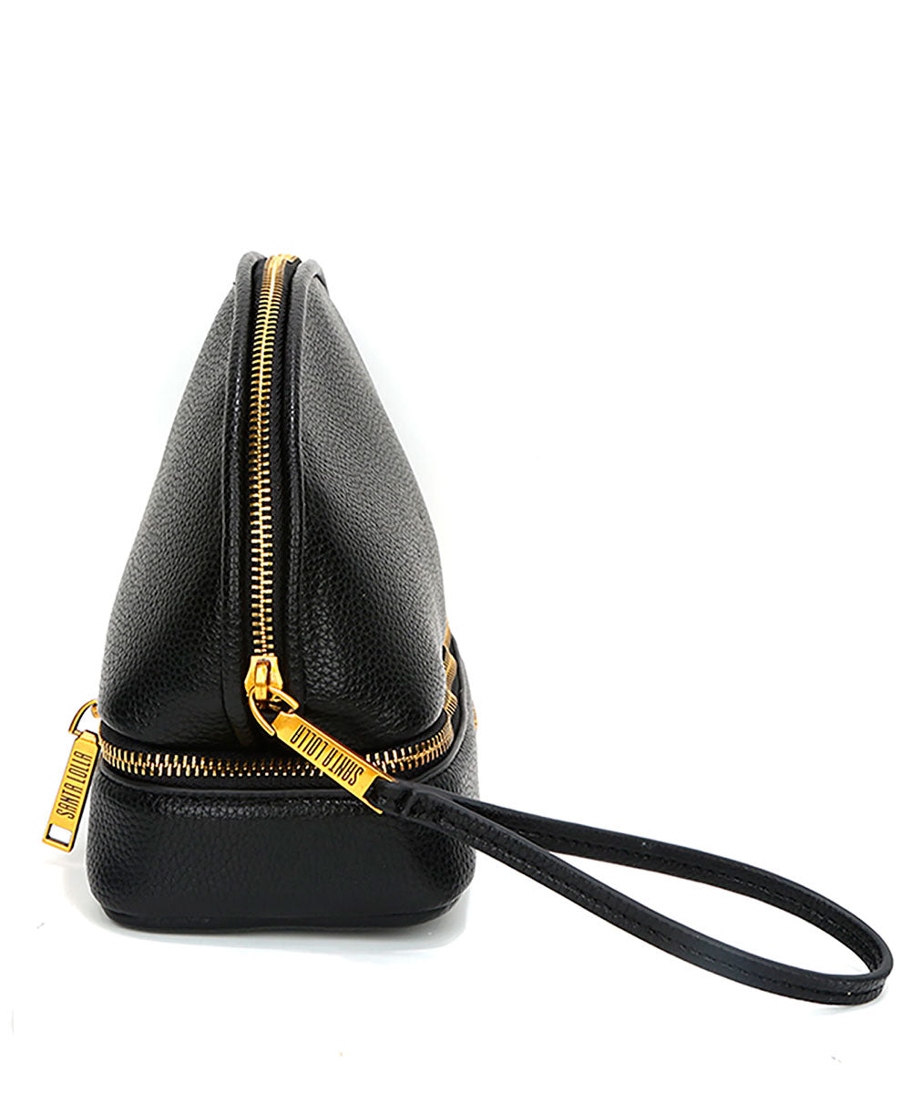 Necessaire Santa Lolla Preta Alça Mão