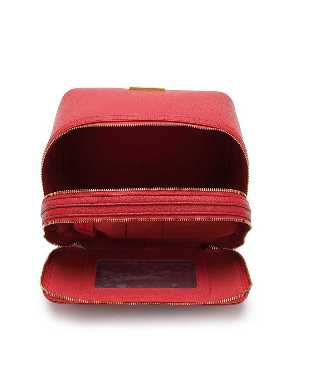 Necessaire Santa Lolla Quadrada Vermelho Cherry