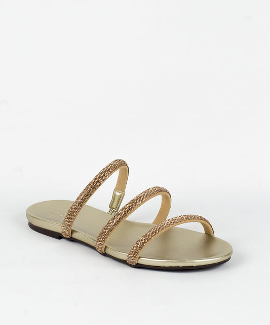 Papete La femme Dourado Pedras Cristal