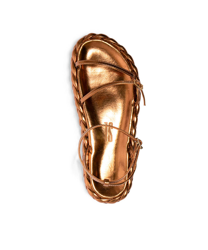 Papete Santa Lolla Bronze Metalizado