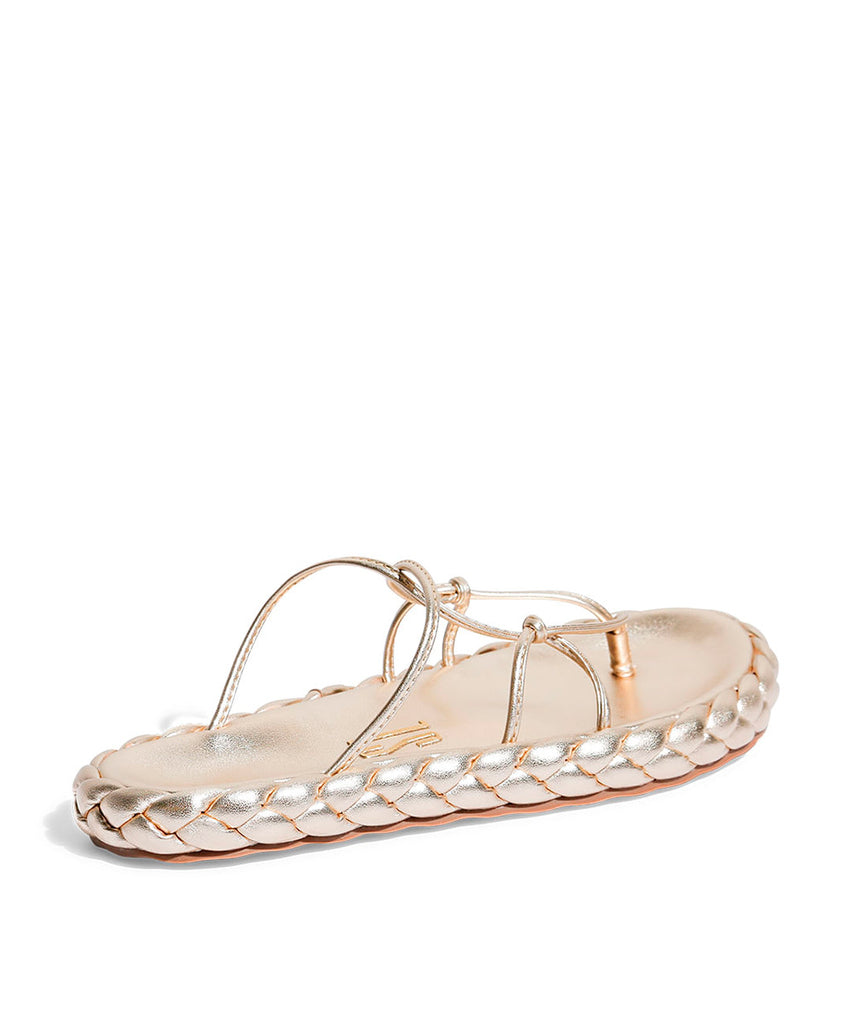 Papete Santa Lolla Dourada Metalizada Tiras