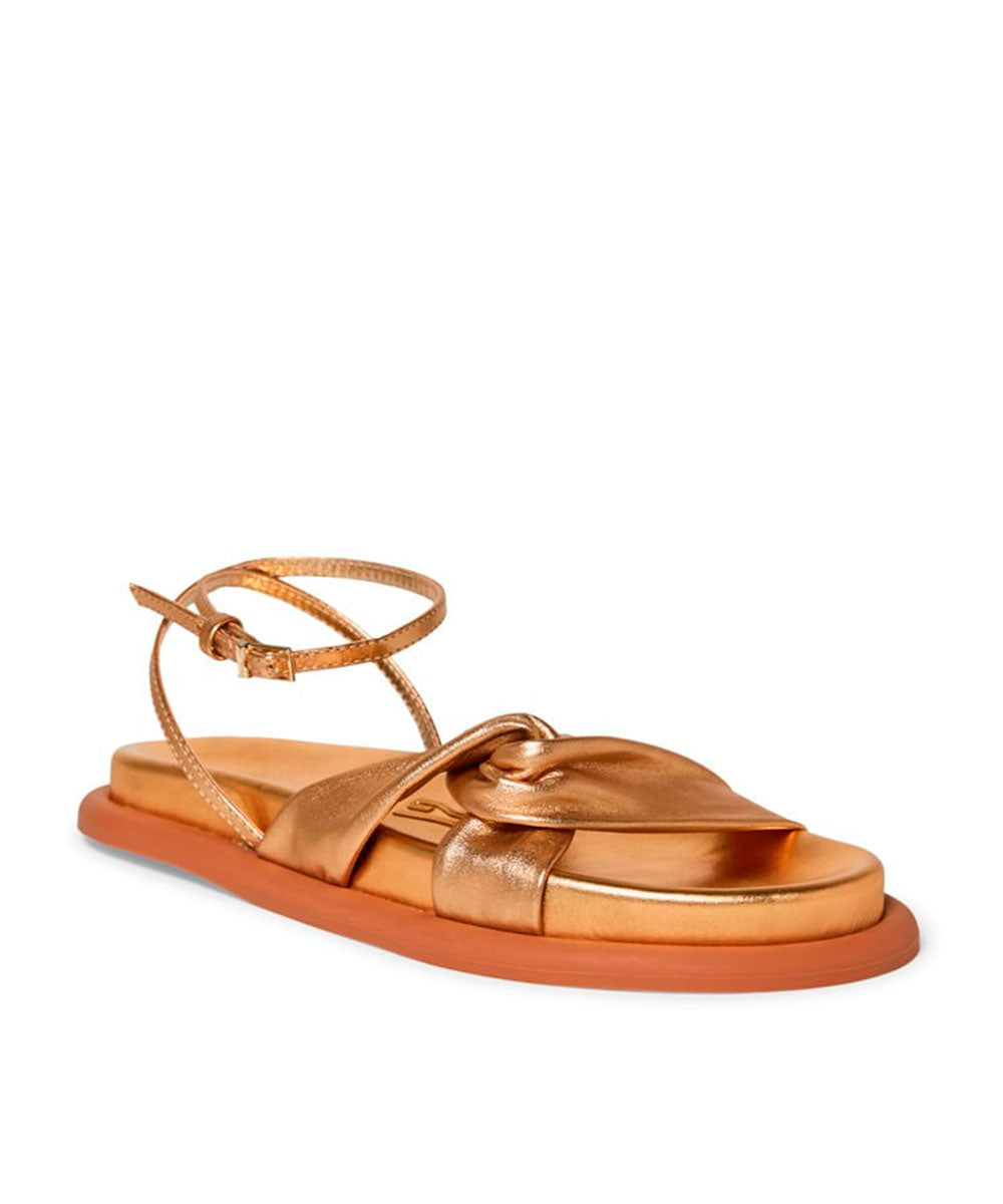 Papete Santa Lolla Dourada Nó Fivela