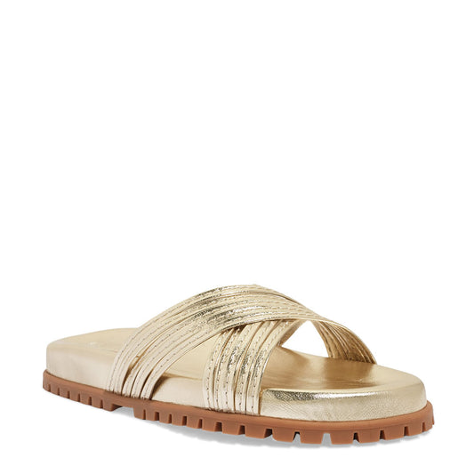 Papete Santa Lolla Durada Metalizada Tiras Cruzadas