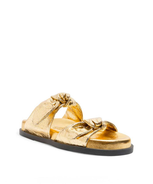 Papete Santa Lolla Laço Dourada Metalizada