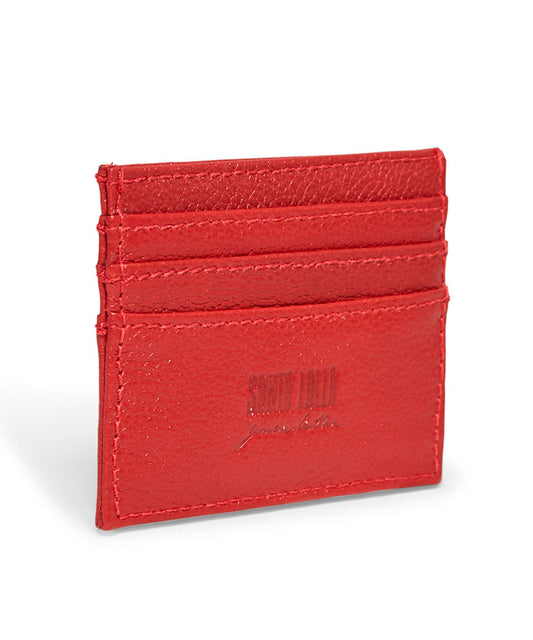 Porta Cartão Santa Lolla Vermelho Couro