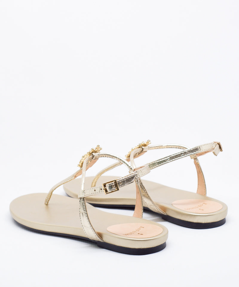 Rasteira La Femme Dourada/Cristal - 38.082