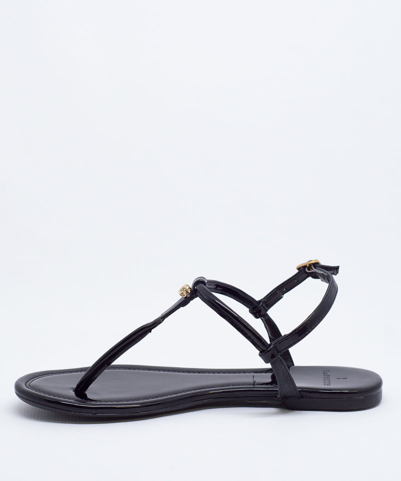 Rasteira La Femme Preta/Cristal - 39.628