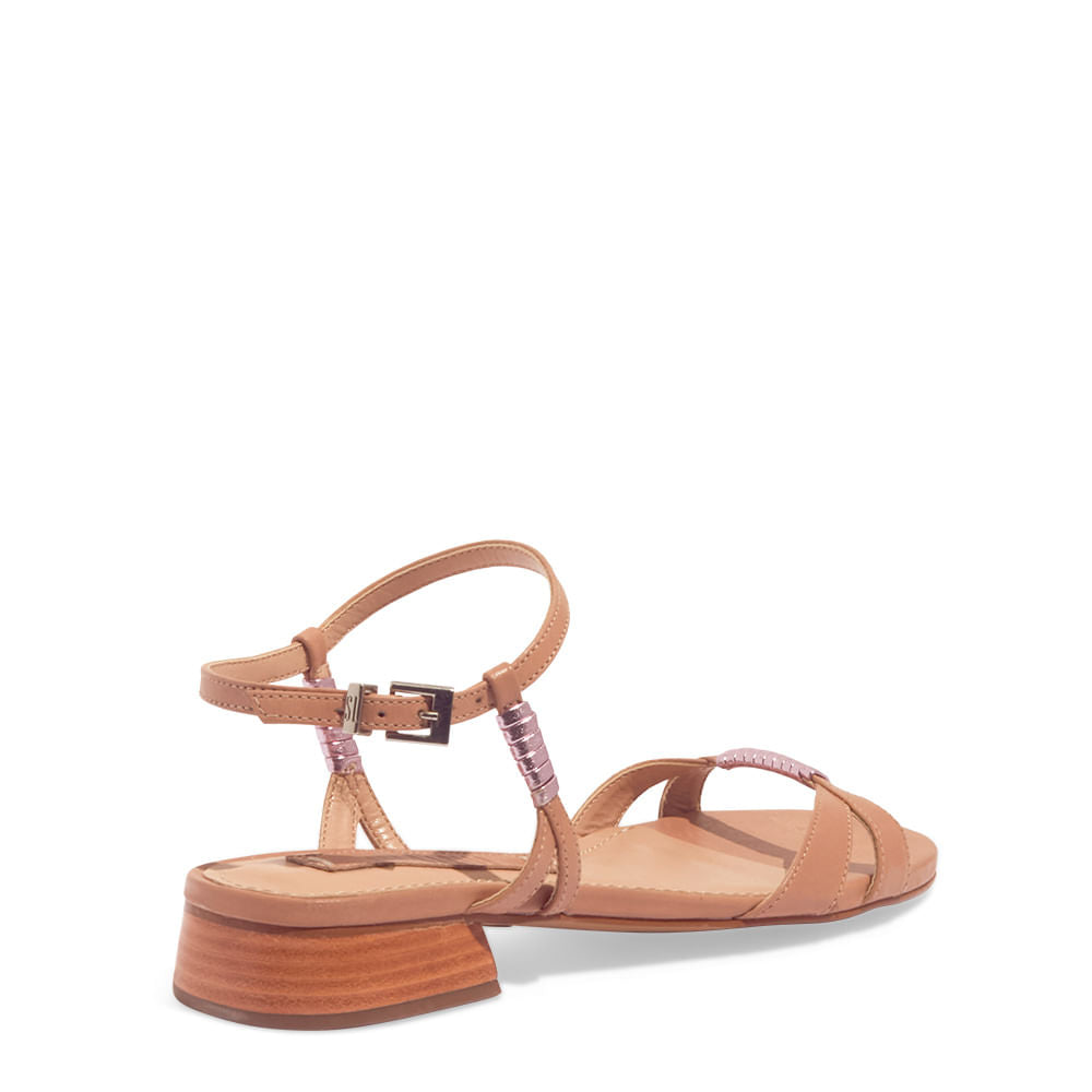 Rasteira Santa Lolla Bege Fivela