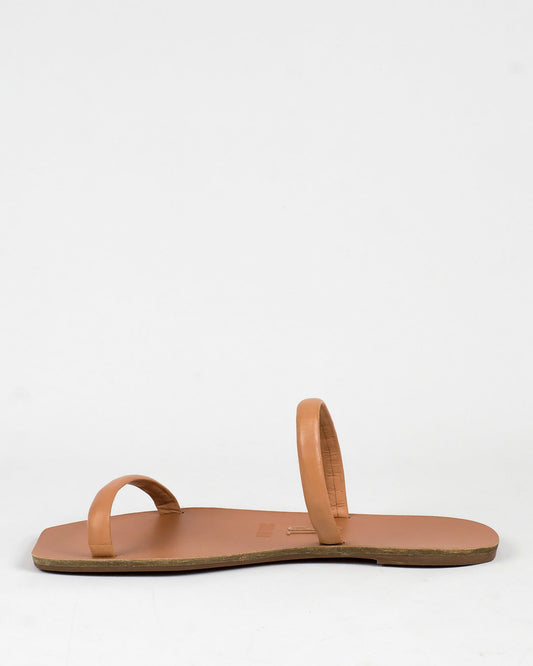 Rasteira Santa Lolla Caramelo Couro