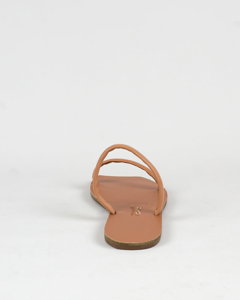 Rasteira Santa Lolla Caramelo Couro