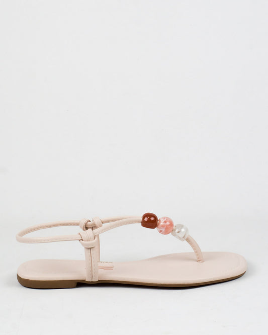 Rasteira Santa Lolla Esferas Creme