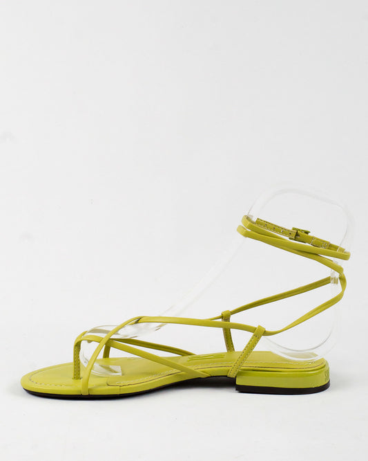 Rasteira Santa Lolla Hot Oliva Tiras