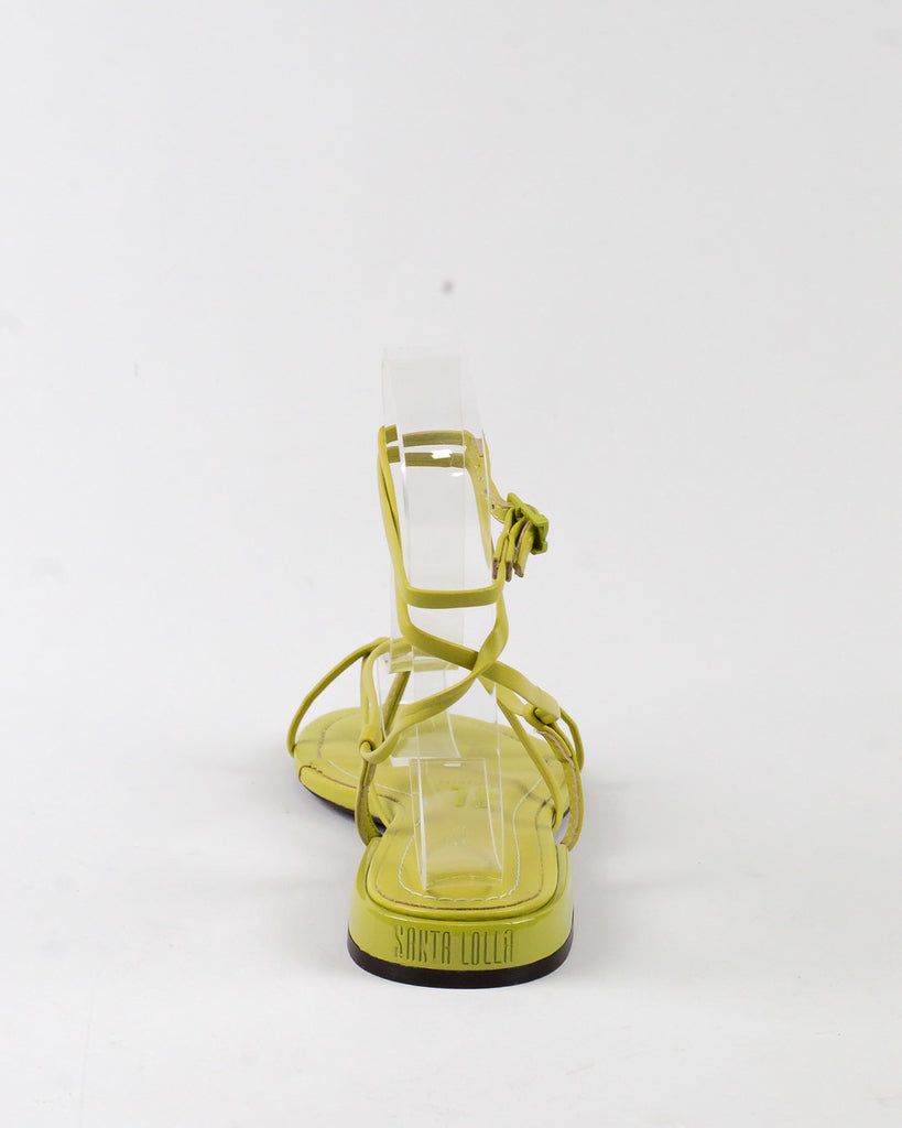 Rasteira Santa Lolla Hot Oliva Tiras