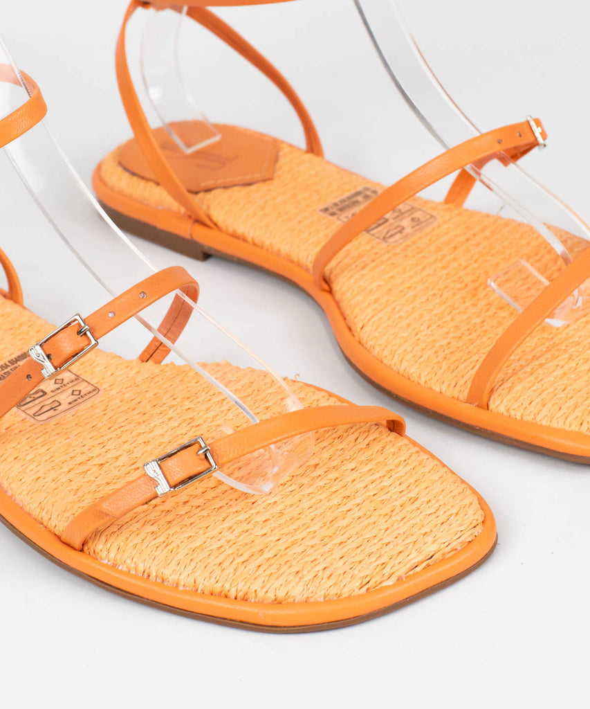 Rasteira Santa Lolla Hot Peach Tramada - 0554.3483.0151.0308