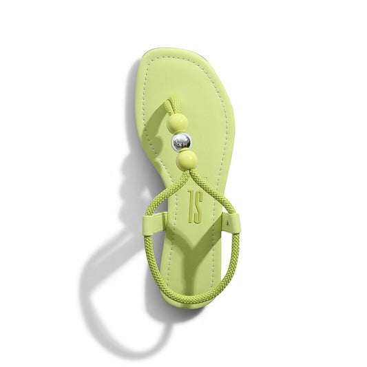 Rasteira Santa Lolla Lemon Corda Esferas