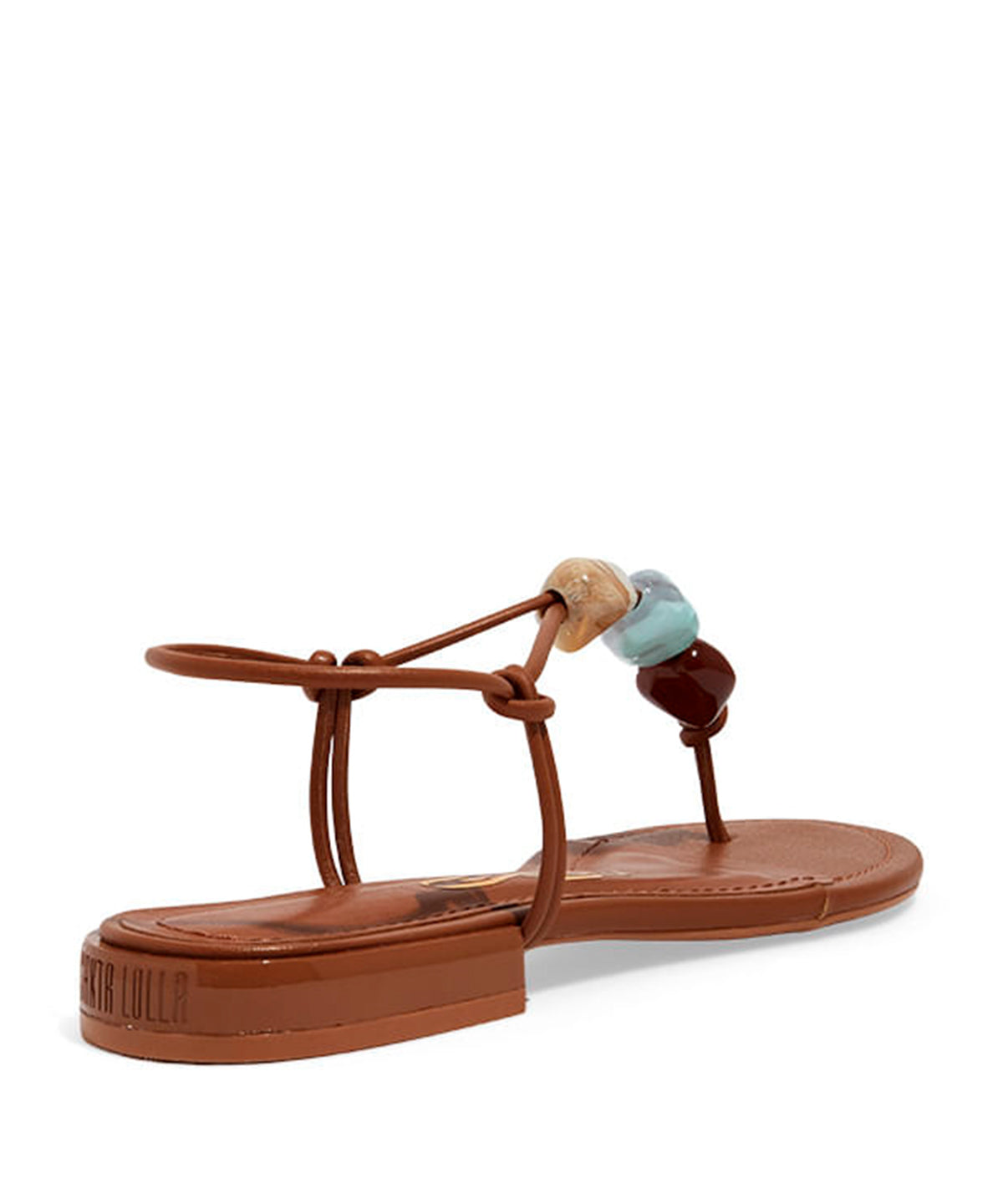 Rasteira Santa Lolla Marrom Pedras Saltinho