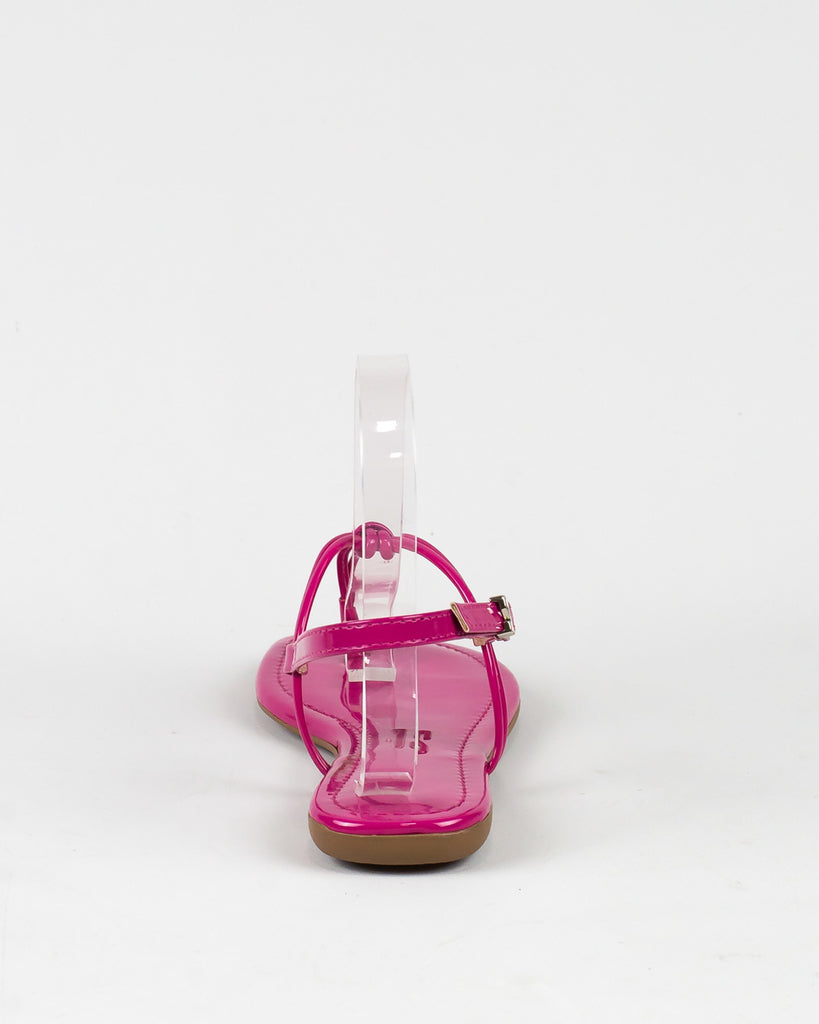 Rasteira Santa Lolla Nó Pink Verniz