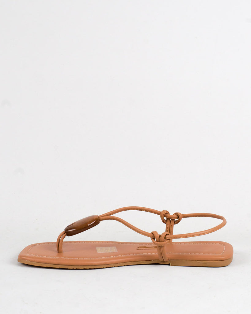 Rasteira Santa Lolla Nude Pedra Thong