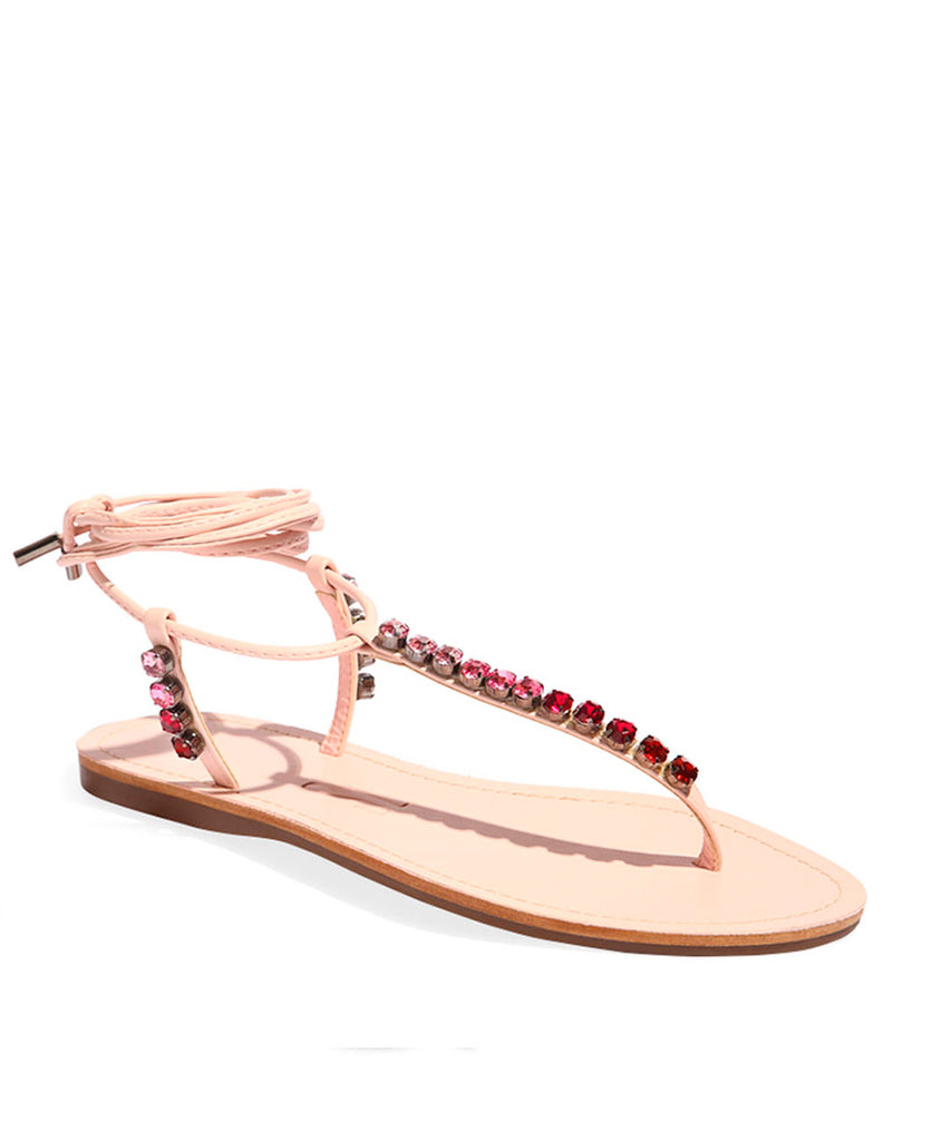 Rasteira Santa Lolla Nude Pedraria Amarração