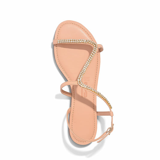 Rasteira Santa Lolla Nude Pedras