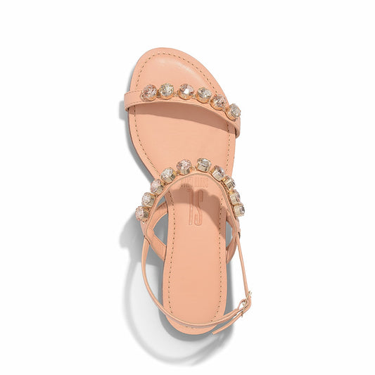 Rasteira Santa Lolla Nude Pedras