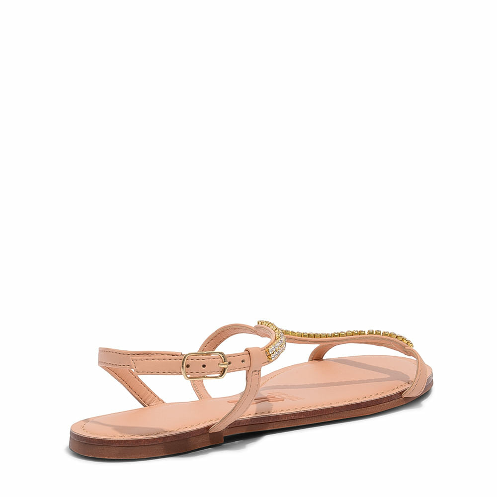 Rasteira Santa Lolla Nude Pedras