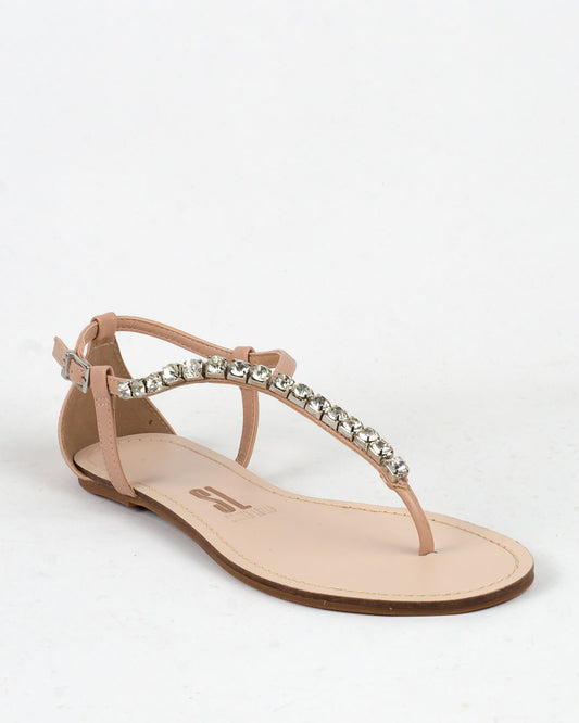 Rasteira Santa Lolla Nude Pedras