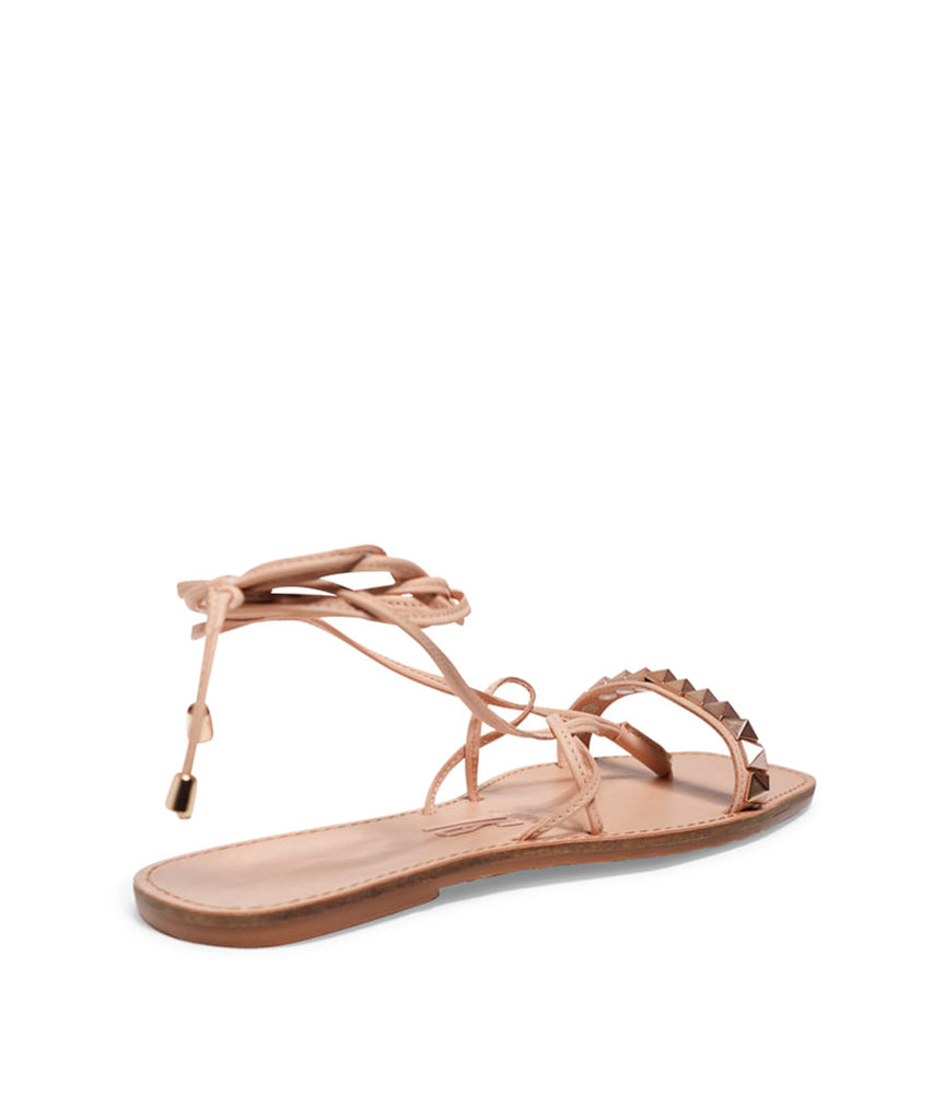 Rasteira Santa Lolla Nude Tachas Amarração