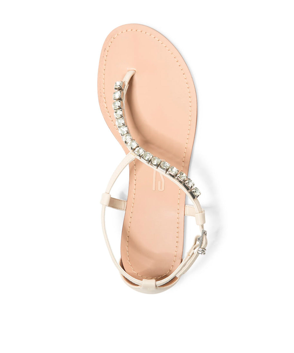 Rasteira Santa Lolla Off White Pedraria