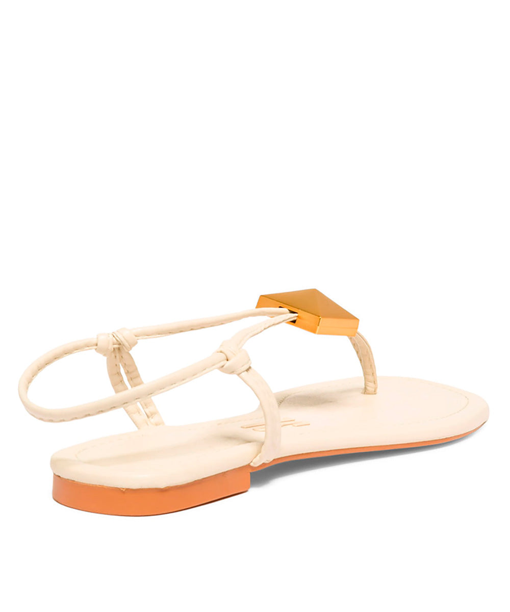 Rasteira Santa Lolla Off White Placa