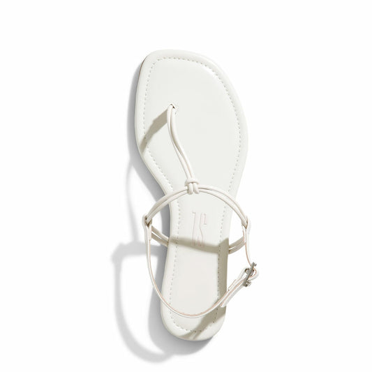 Rasteira Santa Lolla Off White Verniz