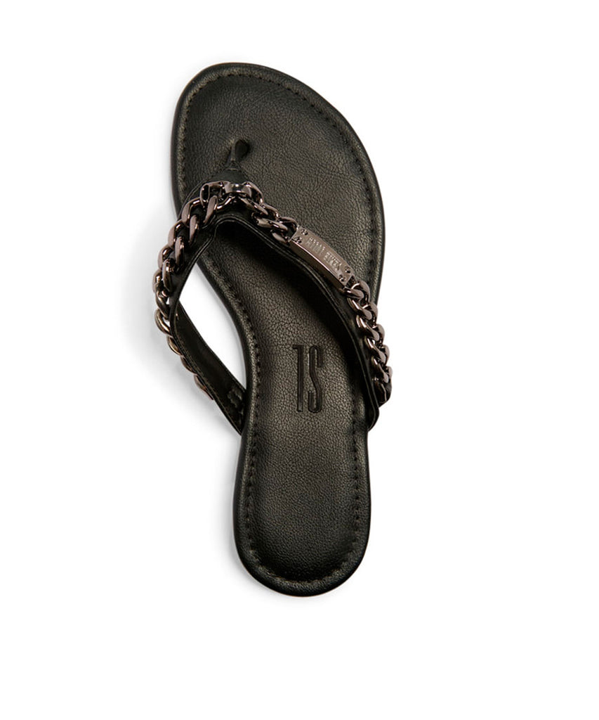 Rasteira Santa Lolla Preta Correntes