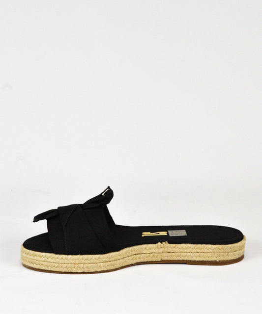 Rasteira Santa Lolla Preta Espadrille Tecido - 037F.271C.029F.0001