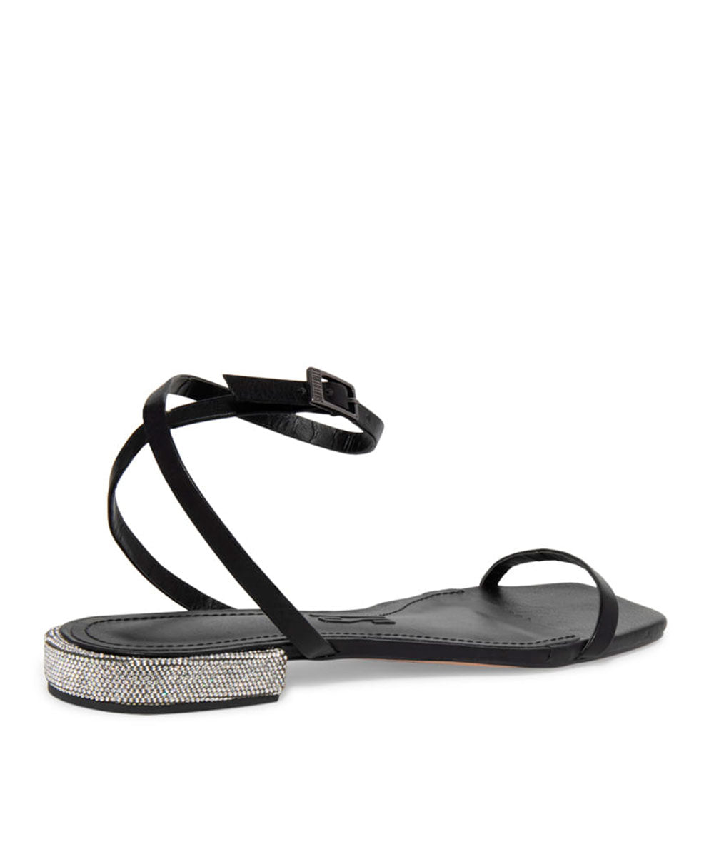 Rasteira Santa Lolla Preta Saltinho Strass-071D.4623.0300.0001-URBANNA