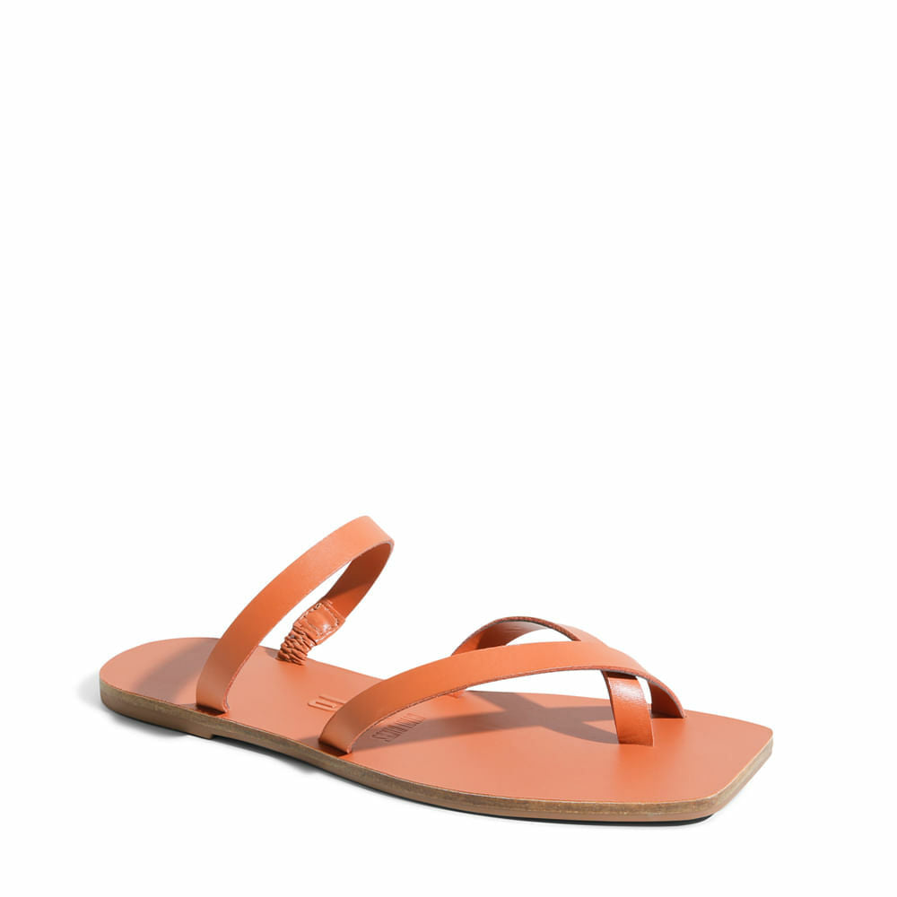 Rasteira Santa Lolla Safari Couro Tiras