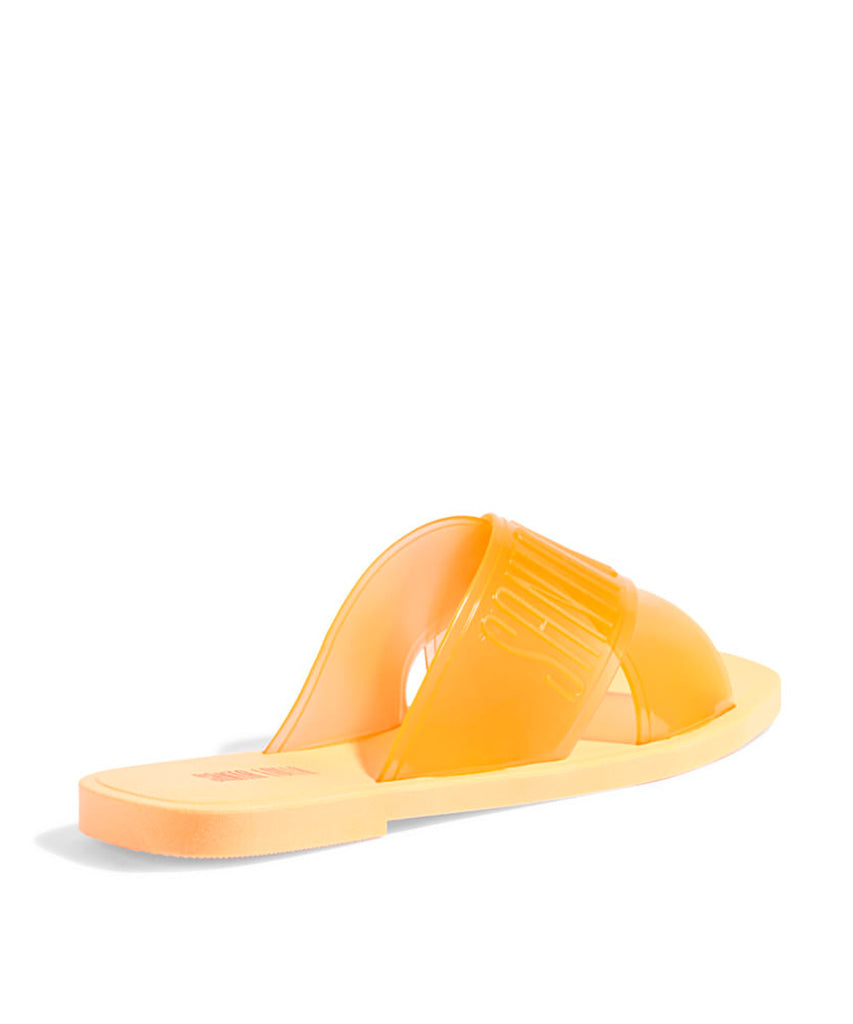 Rasteira Santa Lolla Tangerina Tiras Vinil