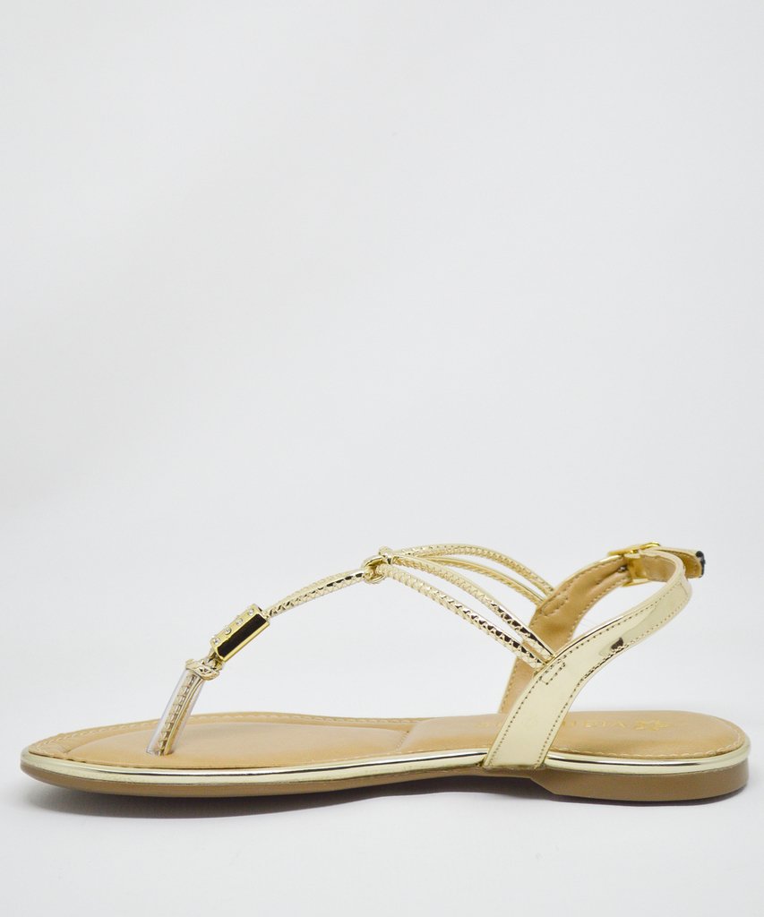 Rasteirinha Feminina Dourada Via Marte 1921008