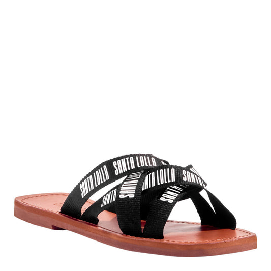 Rasteirinha Gorgurão Santa Lolla Preta