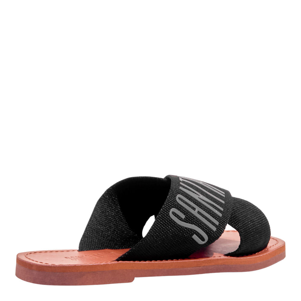 Rasteirinha Gorgurão Santa Lolla Preta